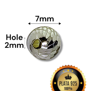 Balin en Plata Italiana 925 7mm.