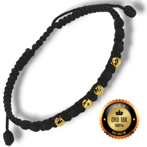 Pulsera en Oro 18k balines 5mm