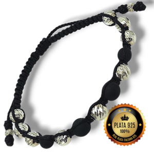 Pulsera Balines Diamantados en Plata 925