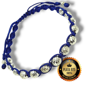 Pulsera Quince Balines Diamantados en Plata 925