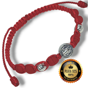 Pulsera San Benito Dos Balines Diamantados en Plata 925